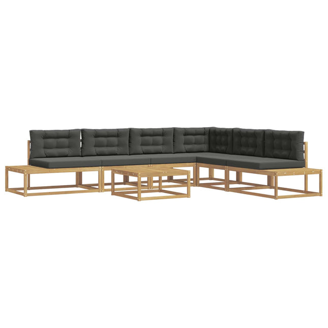 Udendørs sofagruppe med pude Hvid 79 x 79 x 37 cm Polyester