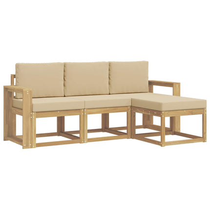 Udendørs sofagruppe 4 pcs