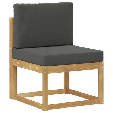 Udendørs sofagruppe 6 stk. Hvid og antracit Polyester