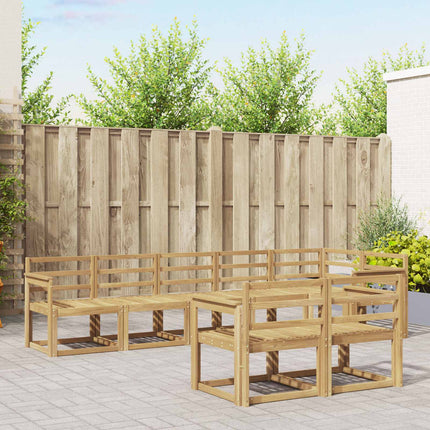 Udendørs sofagruppe 8 pcs Hvid Massivt Akacietræ