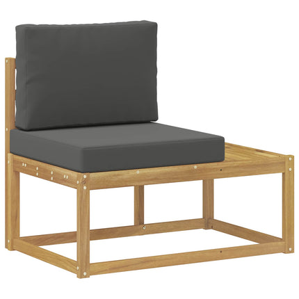 Udendørs sofagruppe 4 Stk Hvid og antracit Polyester