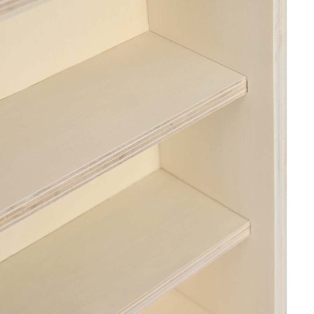 Vægdisplaykasse med hylde Beige 40 x 8,5 x 54 cm Krydsfinér