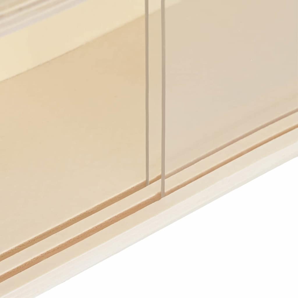 Vægdisplaykasse med hylde Beige 40 x 8,5 x 54 cm Krydsfinér