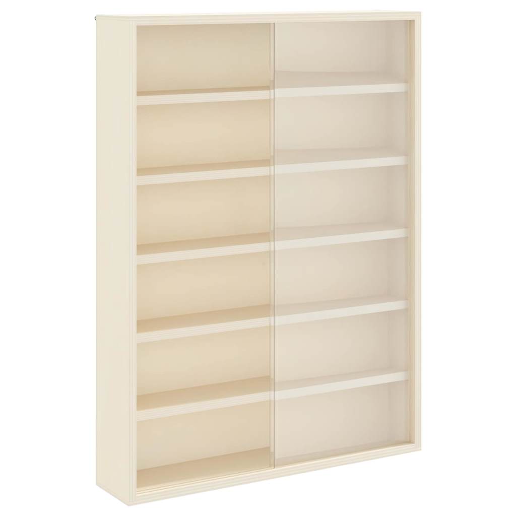 Vægdisplaykasse med hylde Beige 40 x 8,5 x 54 cm Krydsfinér