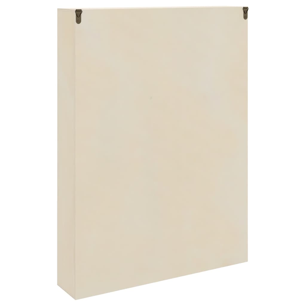 Vægdisplaykasse med hylde Beige 40 x 8,5 x 54 cm Krydsfinér