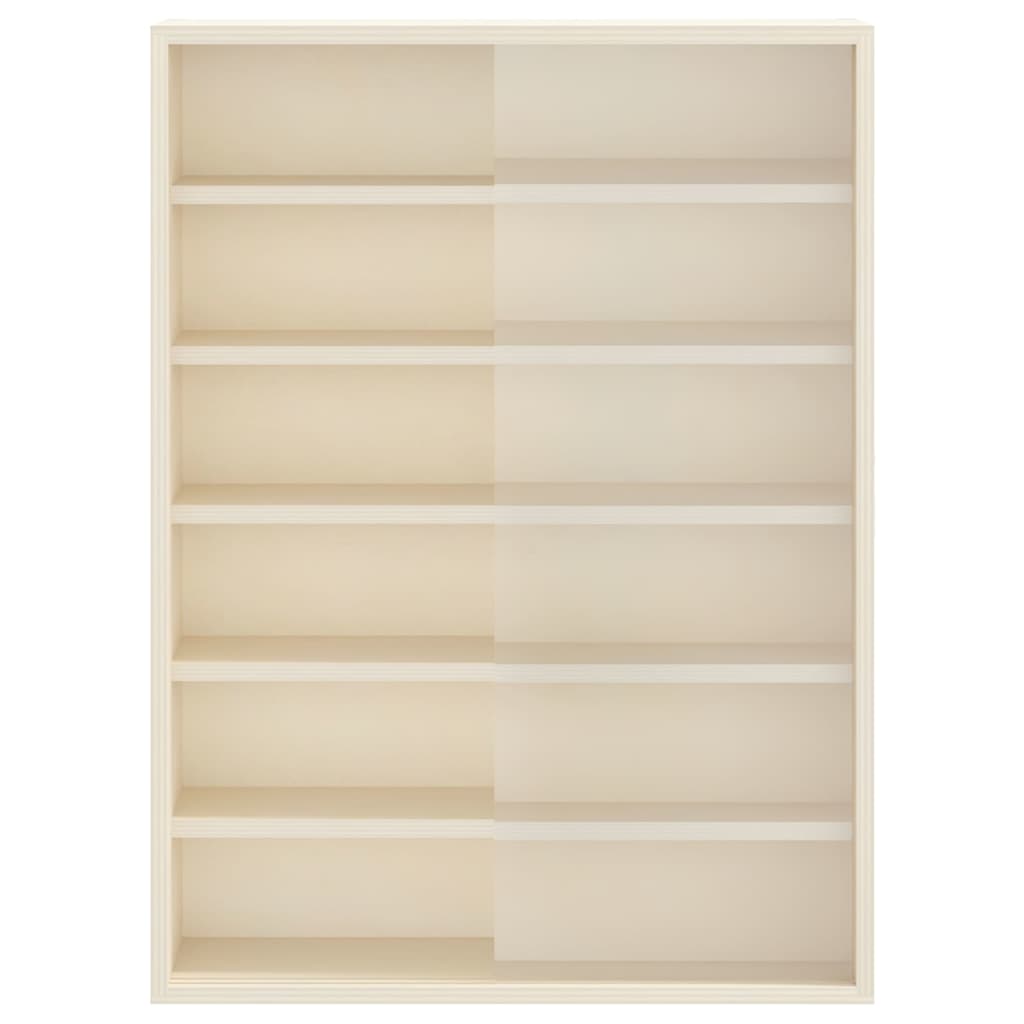 Vægdisplaykasse med hylde Beige 40 x 8,5 x 54 cm Krydsfinér