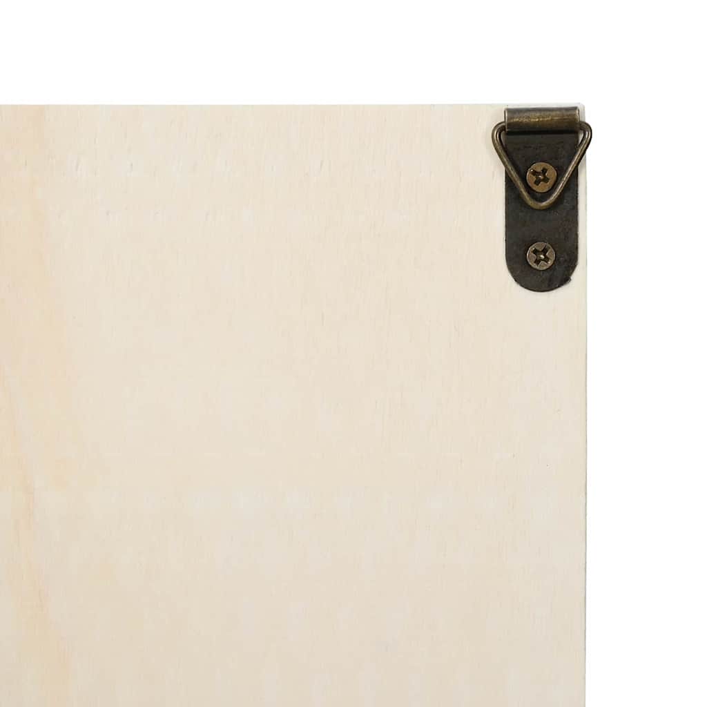 Vægdisplaykasse med hylde Beige 60 x 8,5 x 54 cm Krydsfinér