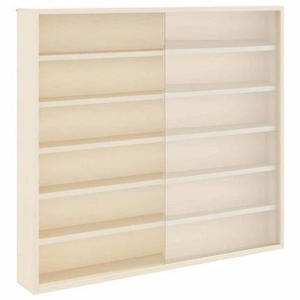 Vægdisplaykasse med hylde Beige 60 x 8,5 x 54 cm Krydsfinér