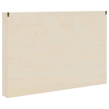 Vægdisplaykasse med hylde Beige 80 x 8,5 x 54 cm Krydsfinér