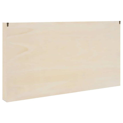 Vægdisplaykasse med hylde Beige 100 x 8,5 x 54 cm Krydsfinér