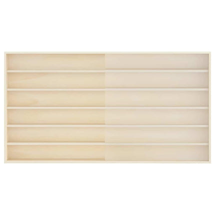 Vægdisplaykasse med hylde Beige 100 x 8,5 x 54 cm Krydsfinér