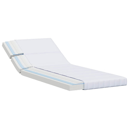 Udvidelig Skummadras 80 x 200 cm Hvid