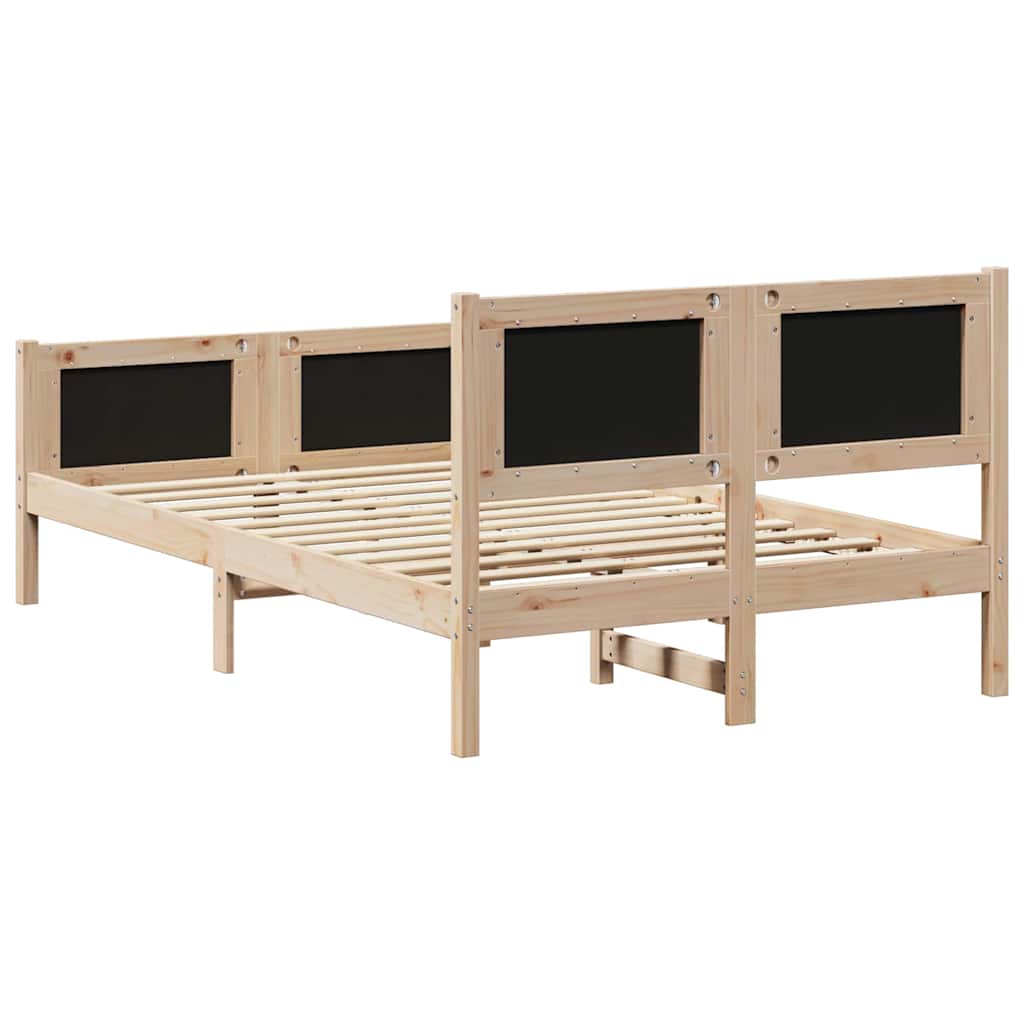 Sengestel Brun og taupe 120 x 200 cm Massivt fyrretræ