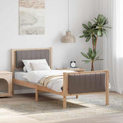 Sengestel Brun og taupe 75 x 190 cm Massivt fyrretræ