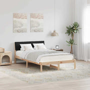 Sengestel Brun og sort 120 x 190 cm Massivt fyrretræ