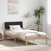 Sengestel Brun og sort 90 x 200 cm Massivt fyrretræ