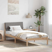 Sengestel Brun og taupe 90 x 200 cm Massivt fyrretræ