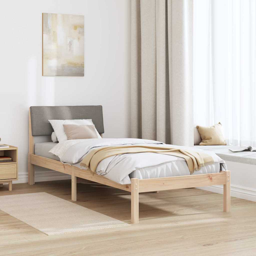 Sengestel Brun og taupe 80 x 200 cm Massivt fyrretræ