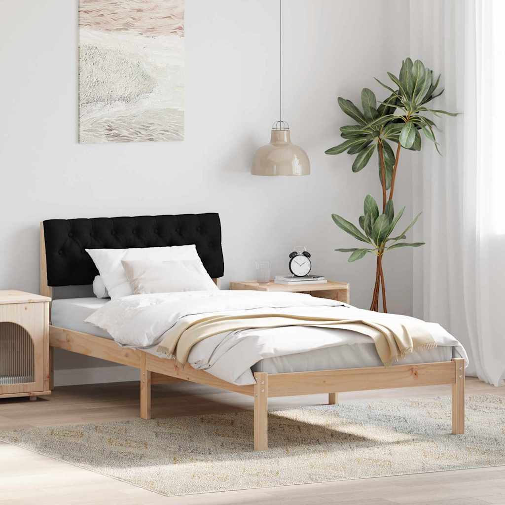 Sengestel Brun og sort 90 x 200 cm Massivt fyrretræ