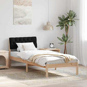Sengestel Brun og sort 75 x 190 cm Massivt fyrretræ
