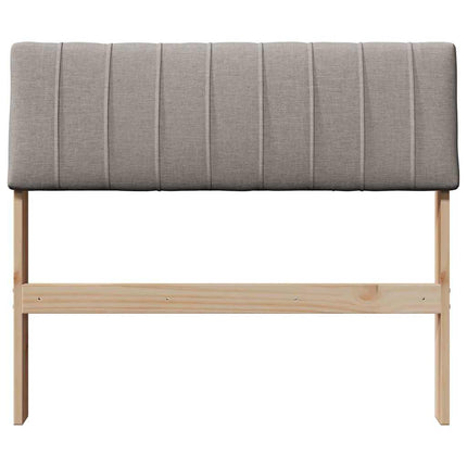 Polstret sengegavl Gråbrun 75 cm Massiv fyrretræ