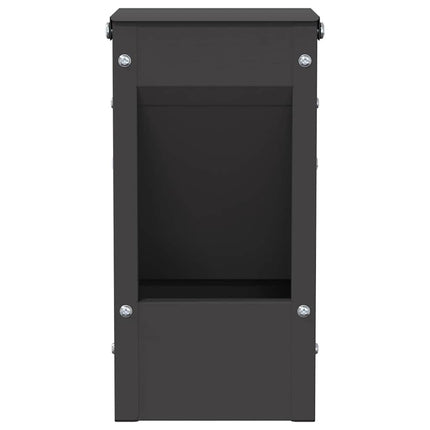 Kaninfeeder Sort 12,5 x 12,5 x 25 cm 1,5 kg Koldvalset Stål