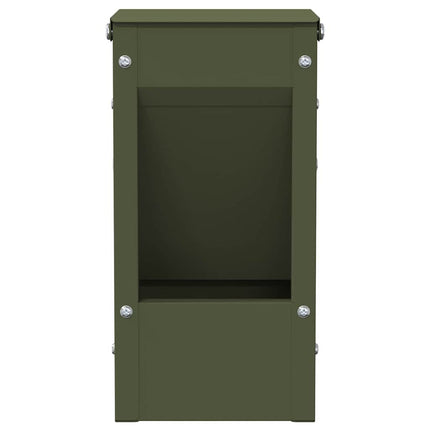 Kaninfeeder Oliven grøn 12,5 x 12,5 x 25 cm 1,5 kg