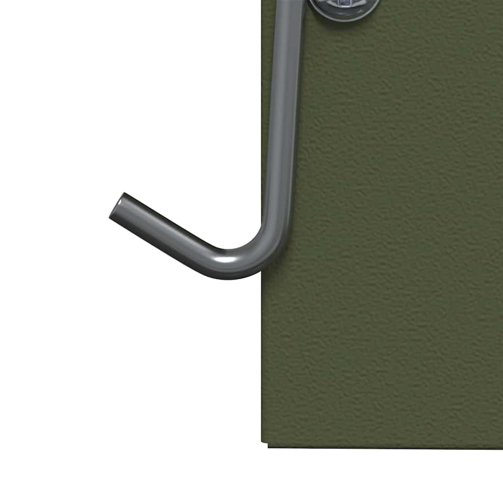 Kaninfeeder Oliven grøn 20 x 12,5 x 25 cm Koldvalset Stål