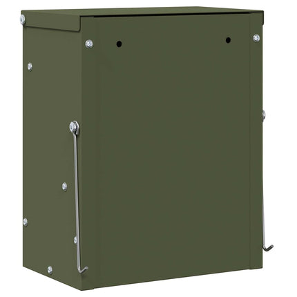 Kaninfeeder Oliven grøn 20 x 12,5 x 25 cm 3 kg Koldvalset Stål