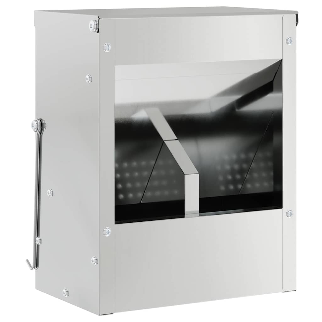 Kaninfeeder Sølv 20 x 12,5 x 25 cm Galvaniseret stål