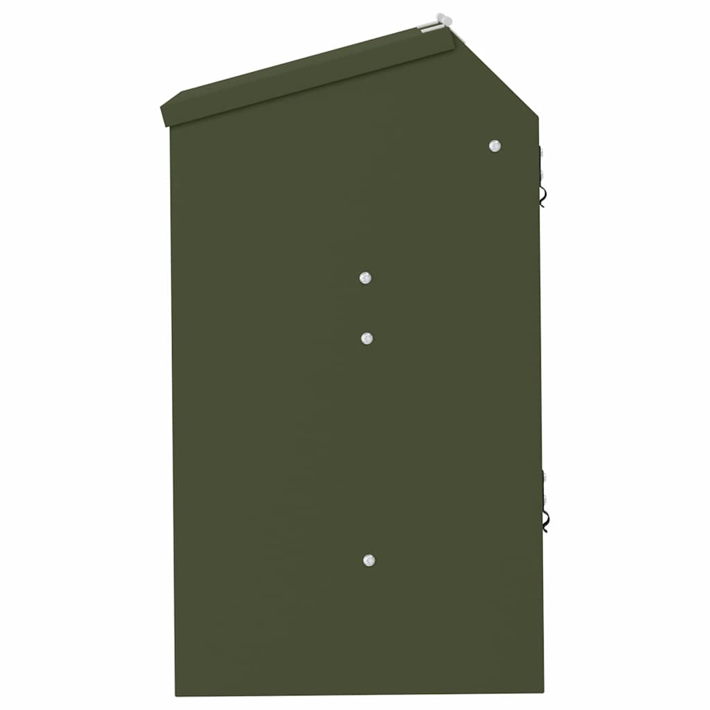 Kaninfeeder Oliven grøn 64,5 x 25,5 x 45,5 cm Koldvalset Stål