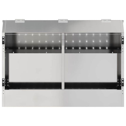 Kaninfeeder Sølv 64,5 x 25,5 x 45,5 cm 6 kg Galvaniseret stål