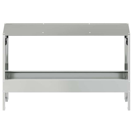 Kyllingefodertrug Sølv 81 x 32 x 53,5 cm Galvaniseret stål