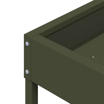 Fuglefoder Oliven grøn 80 x 28 x 13.5 cm Koldvalset Stål