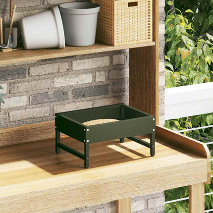 Fuglefoder Oliven grøn 80 x 28 x 13.5 cm Koldvalset Stål
