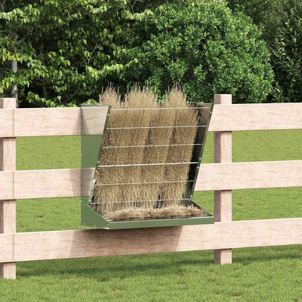 Hø Foder Sølv 71 x 33 x 70 cm Galvaniseret stål