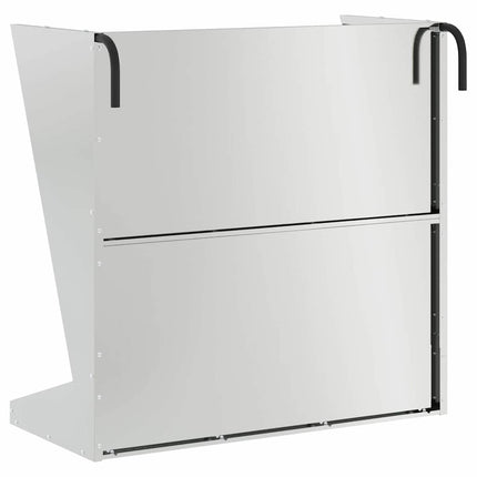 Hø Foder Sølv 71 x 33 x 70 cm Galvaniseret stål