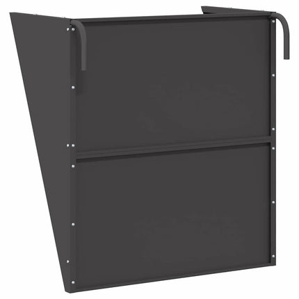Hængende Hø Foderhus Sort 61 x 33 x 66 cm Koldvalset Stål