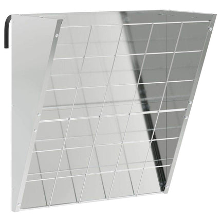 Hængende Hø Foderhus Sølv 61 x 33 x 66 cm Galvaniseret stål