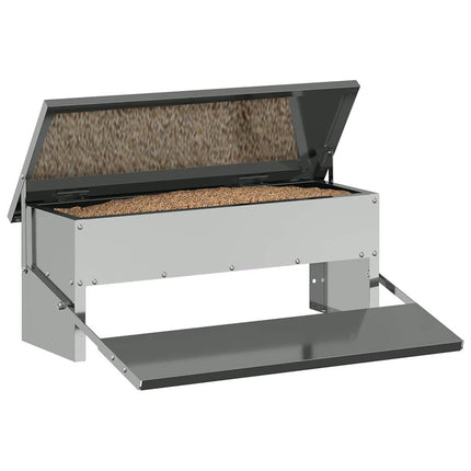 Kylling treadle feeder Sølv 48,5 x 39,5 x 19 cm 5 kg