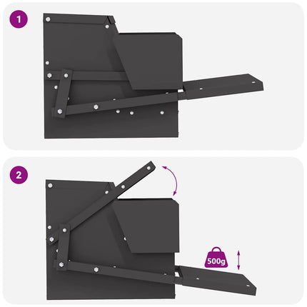Kylling treadle feeder Sort 50 x 40 x 29 cm 2 kg