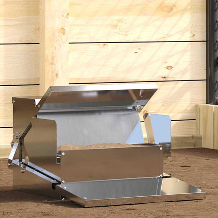 Kylling treadle feeder Sølv 50 x 40 x 29 cm 2 kg
