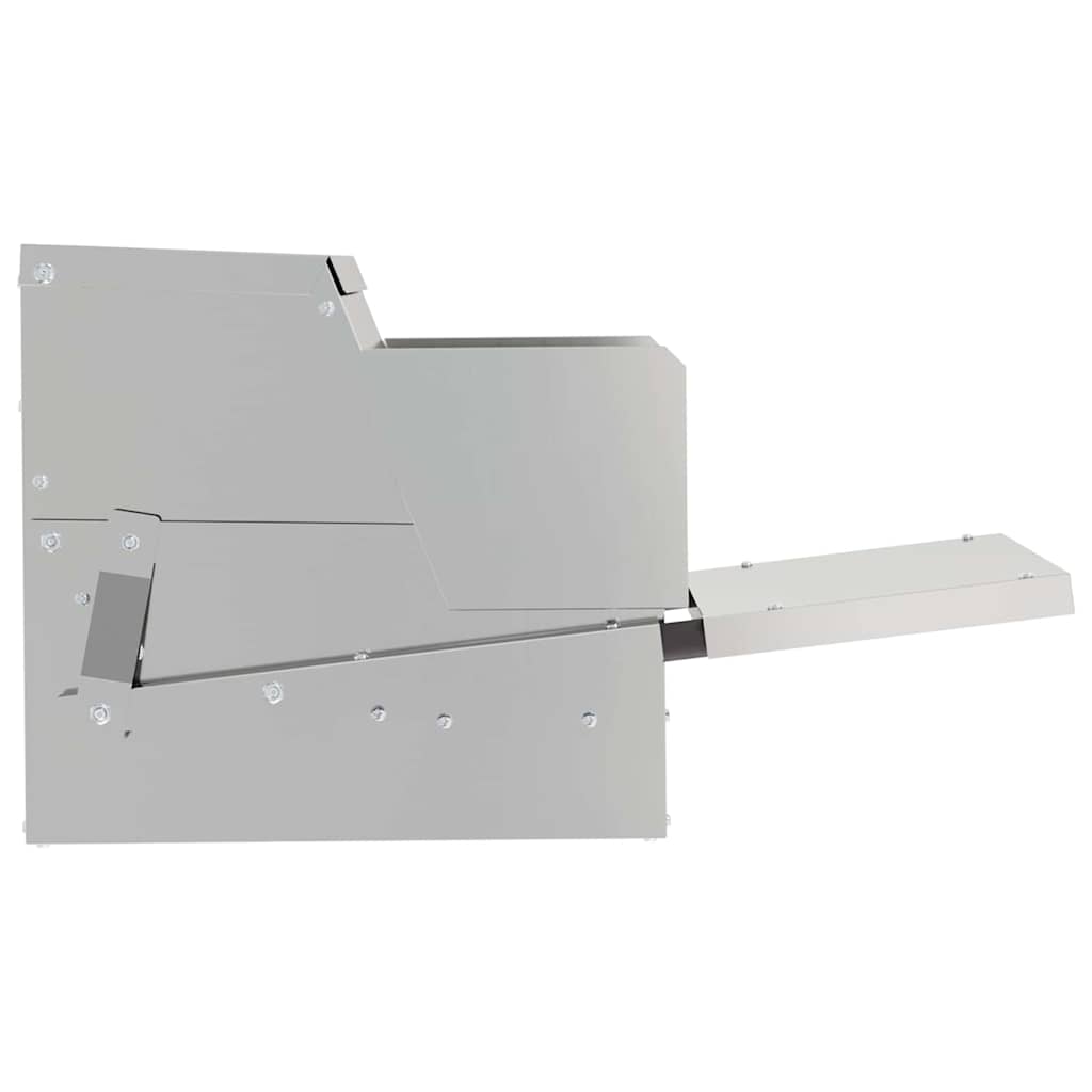 Kylling treadle feeder Sølv 50 x 40 x 29 cm Galvaniseret stål