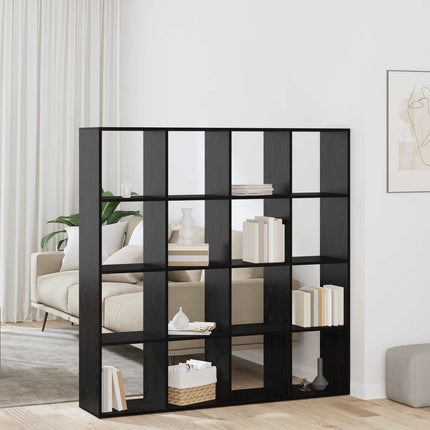 Bogskab 16 niveauer 137,5 x 29 x 137,5 cm Konstrueret træ