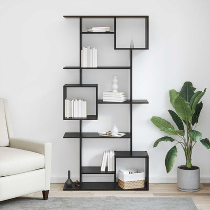 Bogskab Sort eg 92 x 29 x 188 cm Konstrueret træ