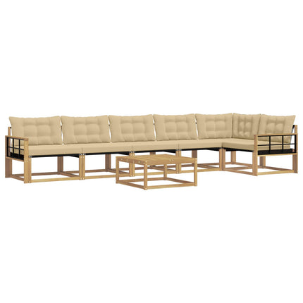 Udendørs sofagruppe 7 stk. Hvid og Beige