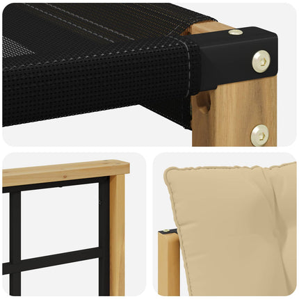 Udendørs sofagruppe 10 stk. Hvid og Beige