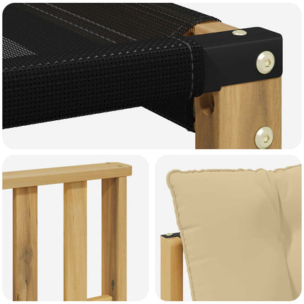 Udendørs sofagruppe 6 stk. Hvid og Beige