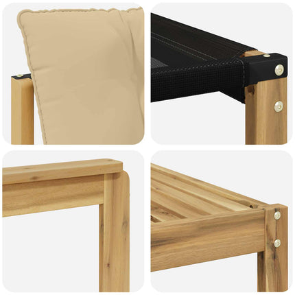 Udendørs sofagruppe 7 stk. Hvid og Beige