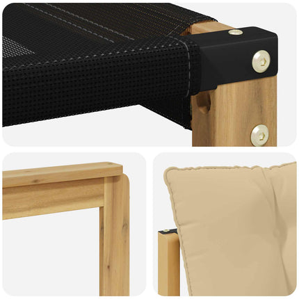 Udendørs sofagruppe 8 stk. Hvid og Beige